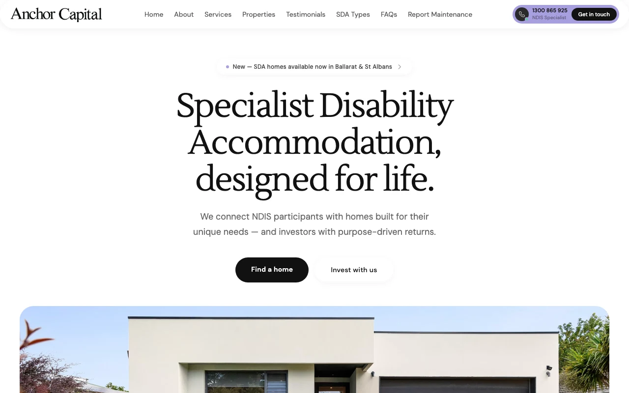 Anchor Capital — website built by Acend
